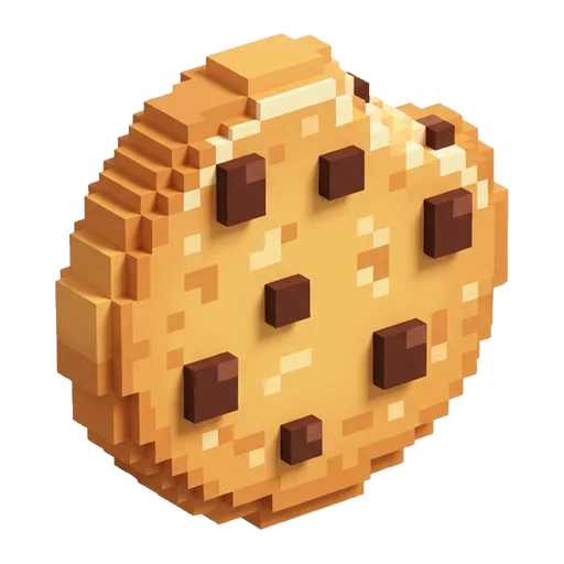 Voxel chocolate chip cookie